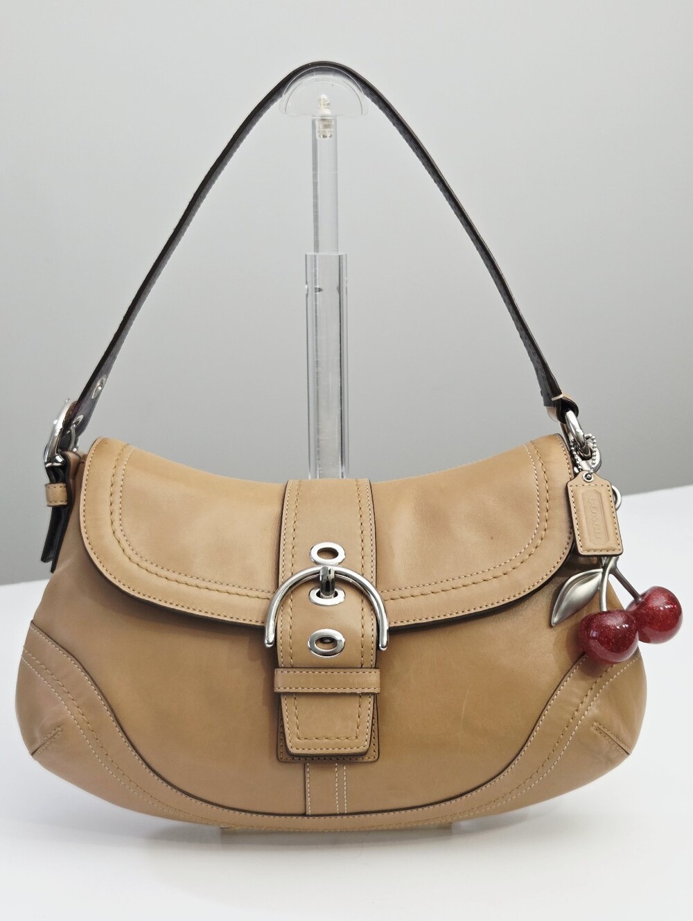 EXCELLENT VINTAGE Y2K COACH MEDIUM SOHO FLAP BUCKLE HOBO BAG F12301